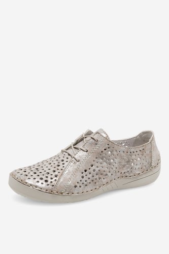 Polobotka Rieker 52534-90 Zlatá