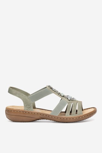 Sandály Rieker 60839-52 Zelená