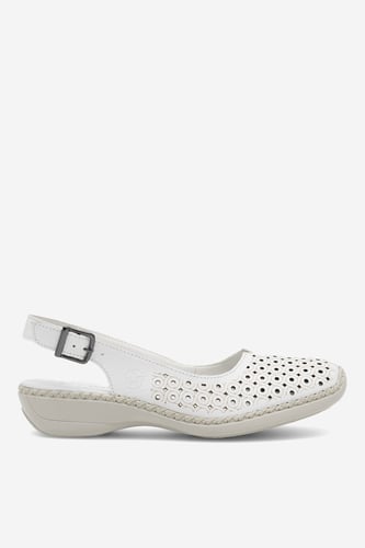 Sandály Rieker 41350-80 Bílá