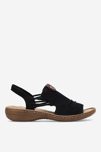 Sandali Rieker 60872-00 Črna