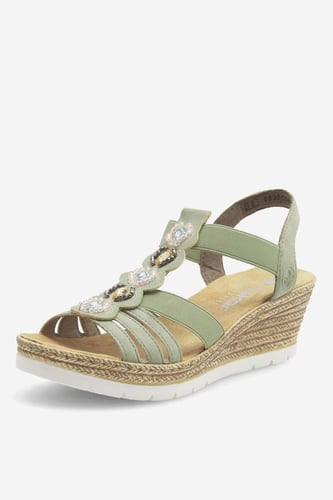 Sandali Rieker 619B2-52 Zelena