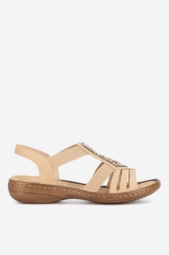 Sandály Rieker 60803-20 Hnědá