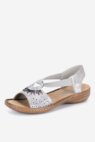 Sandály Rieker 60880-90 Zlatá