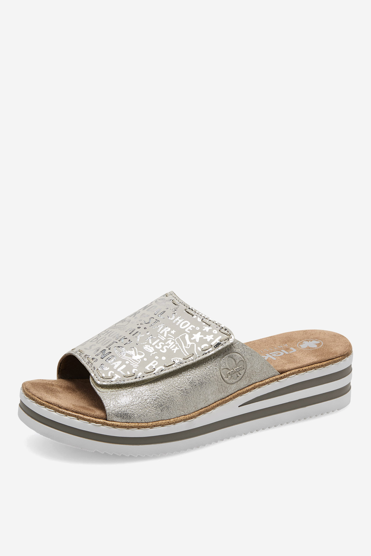 Pantofle STŘÍBRNÁ