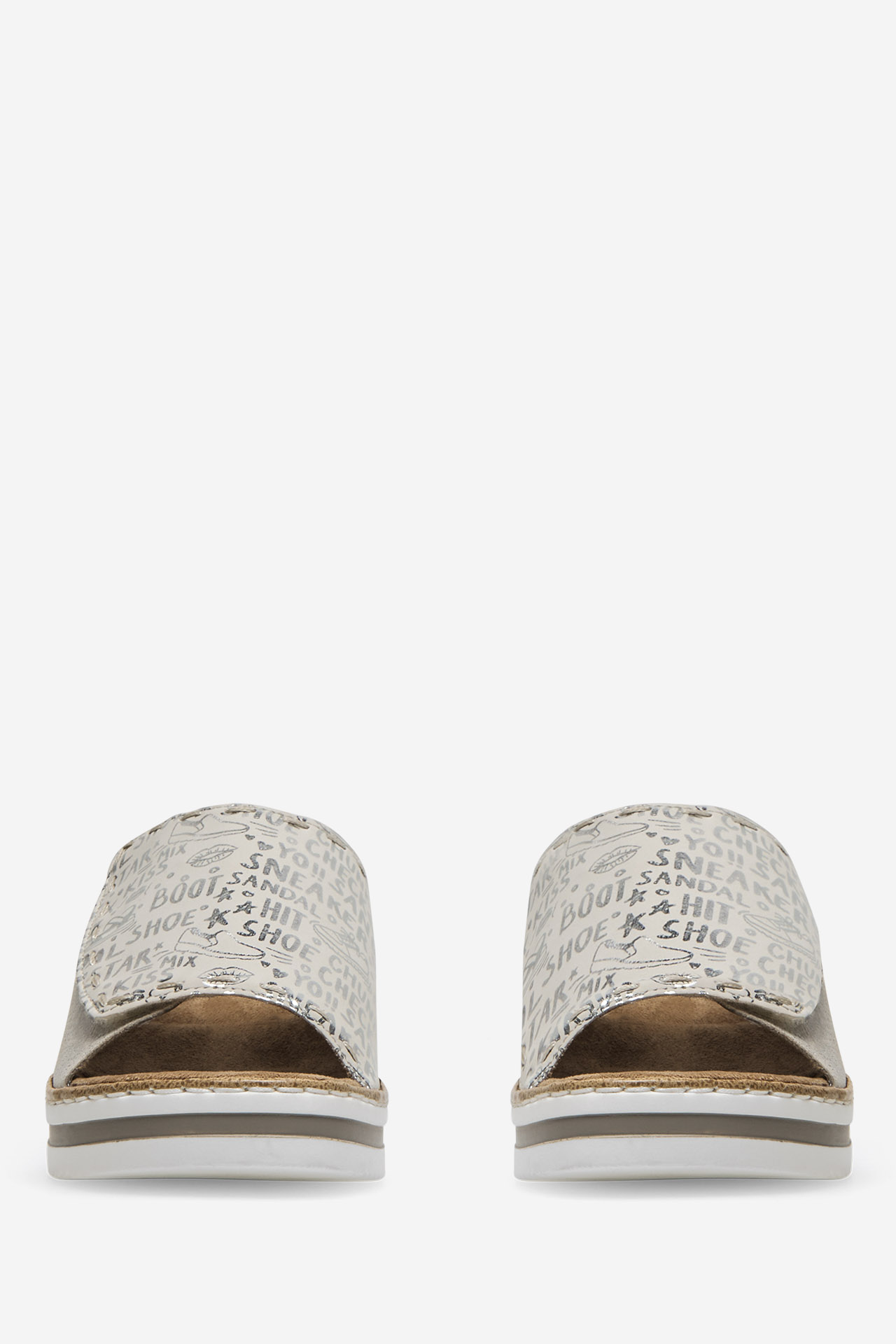 Pantofle STŘÍBRNÁ