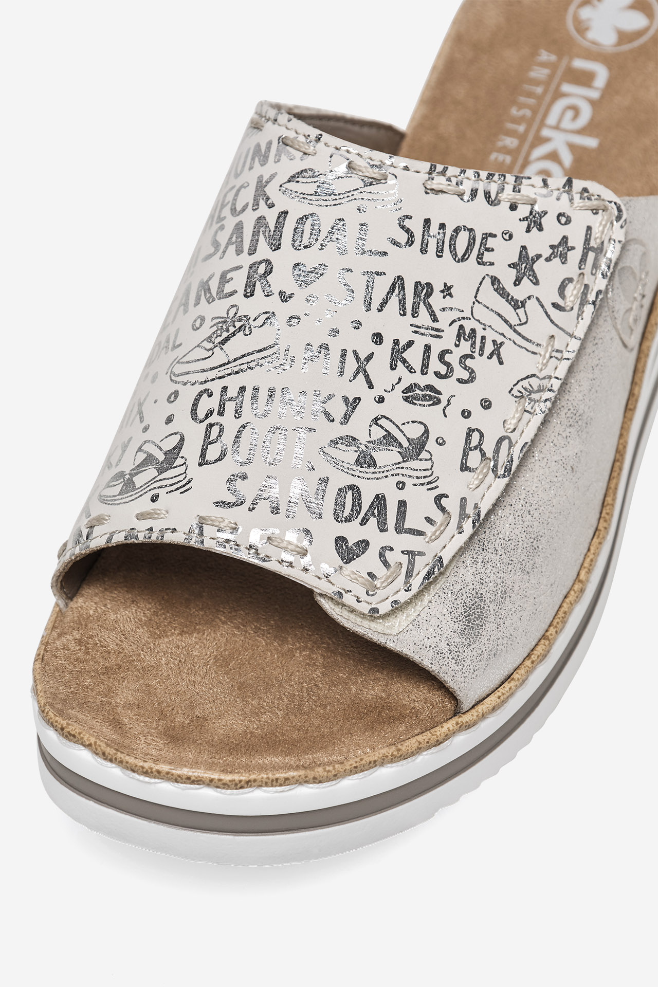 Pantofle STŘÍBRNÁ