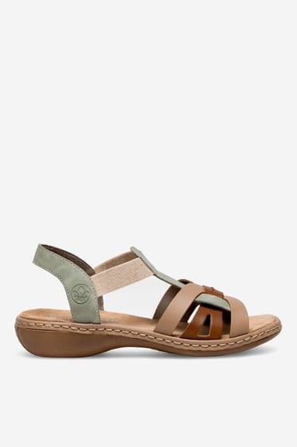 Sandali Rieker 65918-52 Zelena
