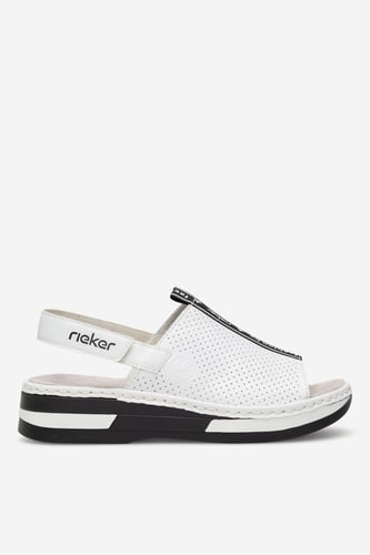Sandály Rieker V5915-80 Bílá