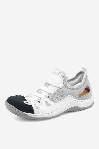 Polobotka Rieker L0539-80 Bílá