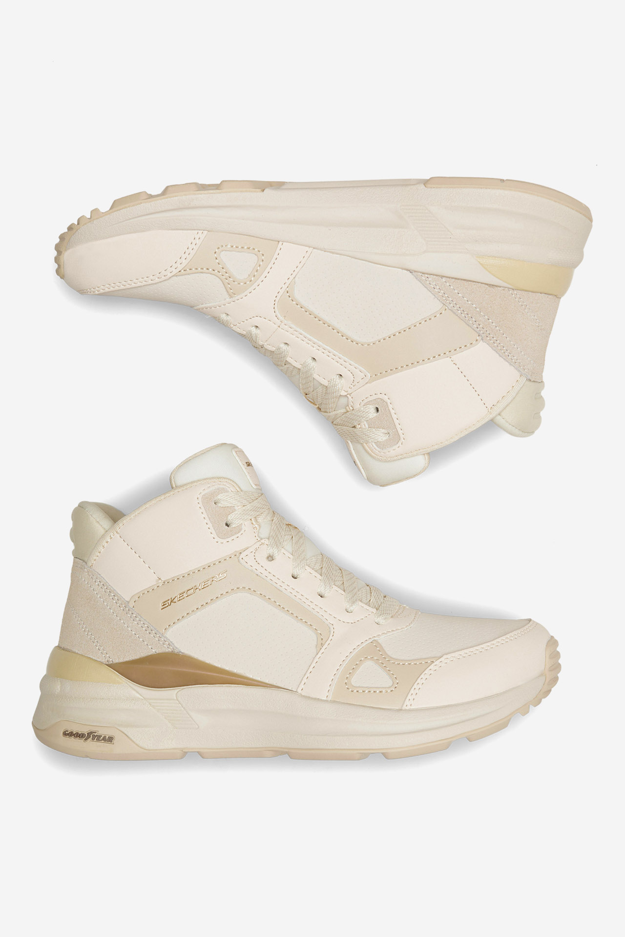 Šněrovací vyšší obuv SLONOVÁ KOST