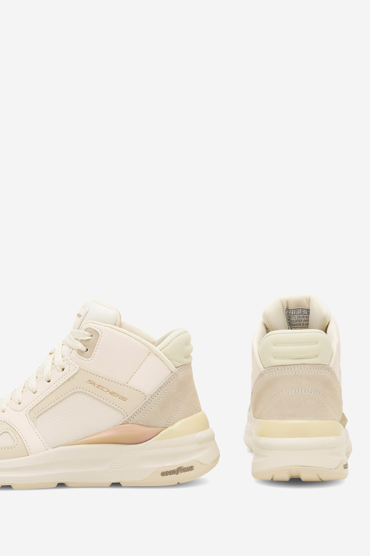 Šněrovací vyšší obuv SLONOVÁ KOST