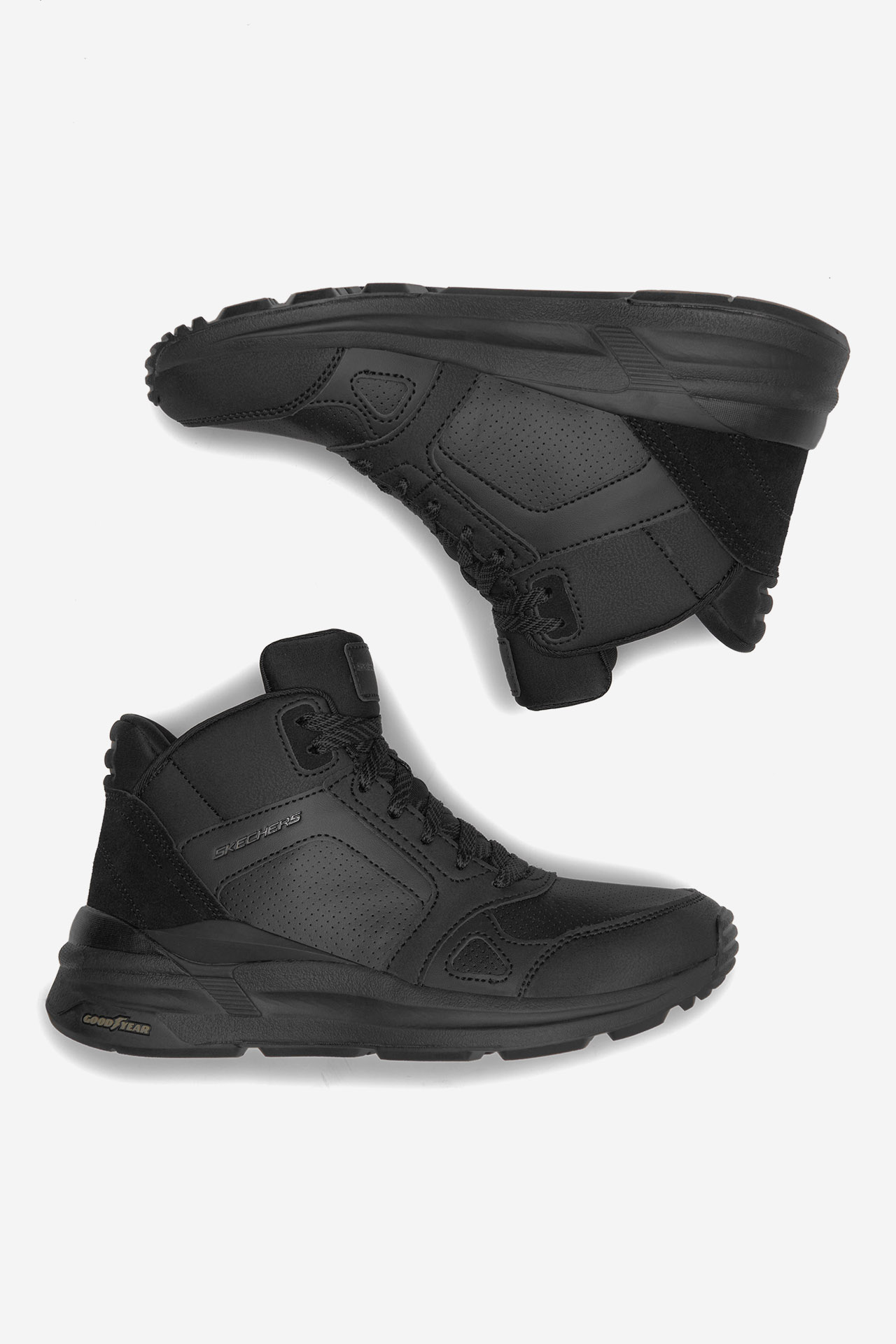 Gležnjarji z vezalkami Črna