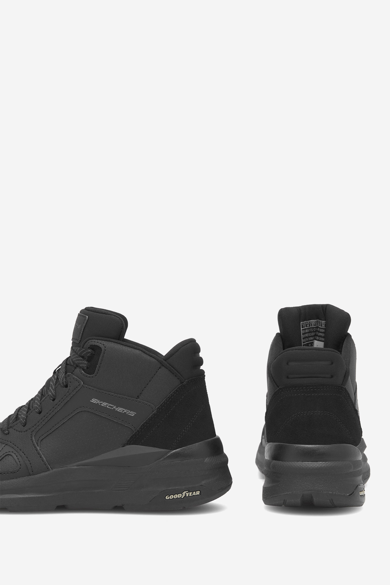 Gležnjarji z vezalkami Črna