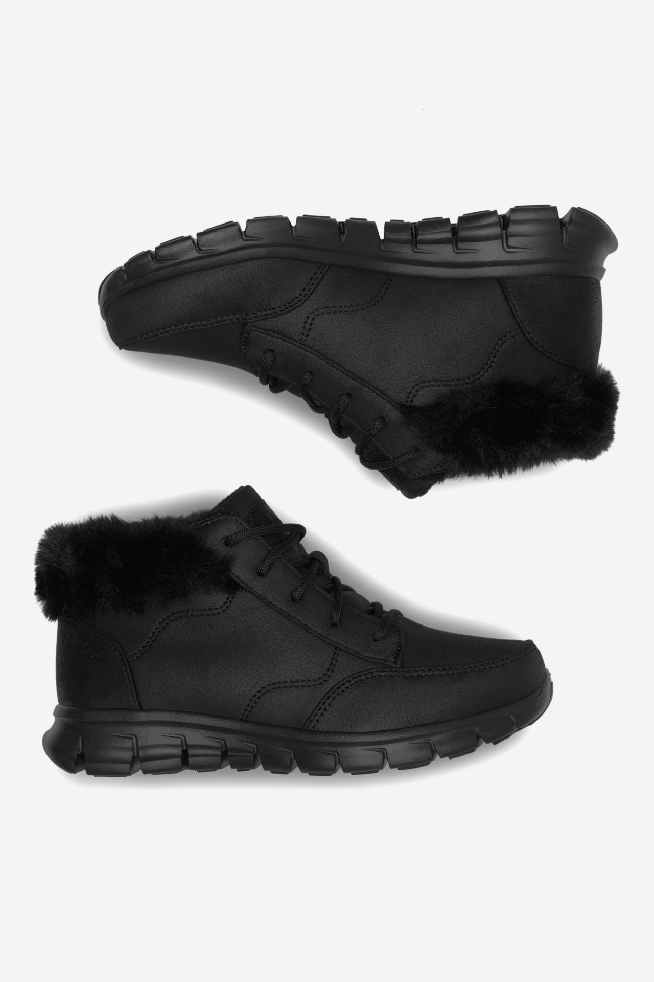 Gležnjarji z vezalkami Črna