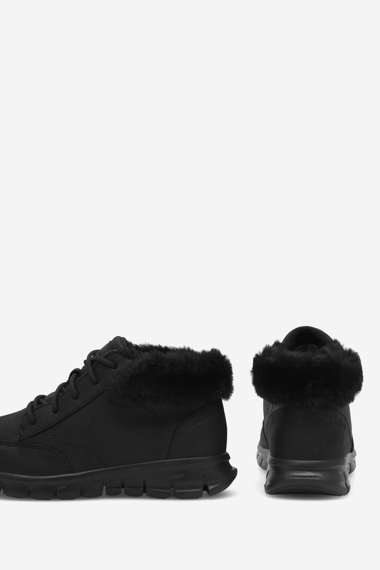 Gležnjarji z vezalkami Črna