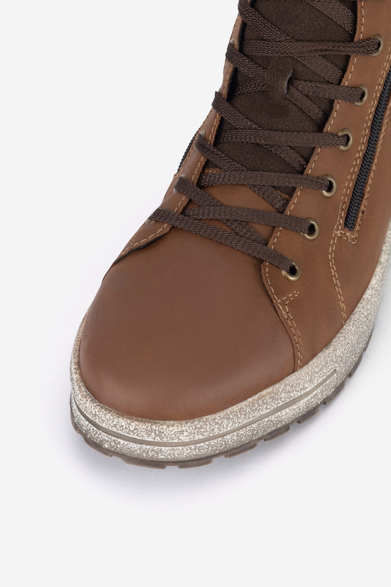 Kotníková obuv HNĚDÁ