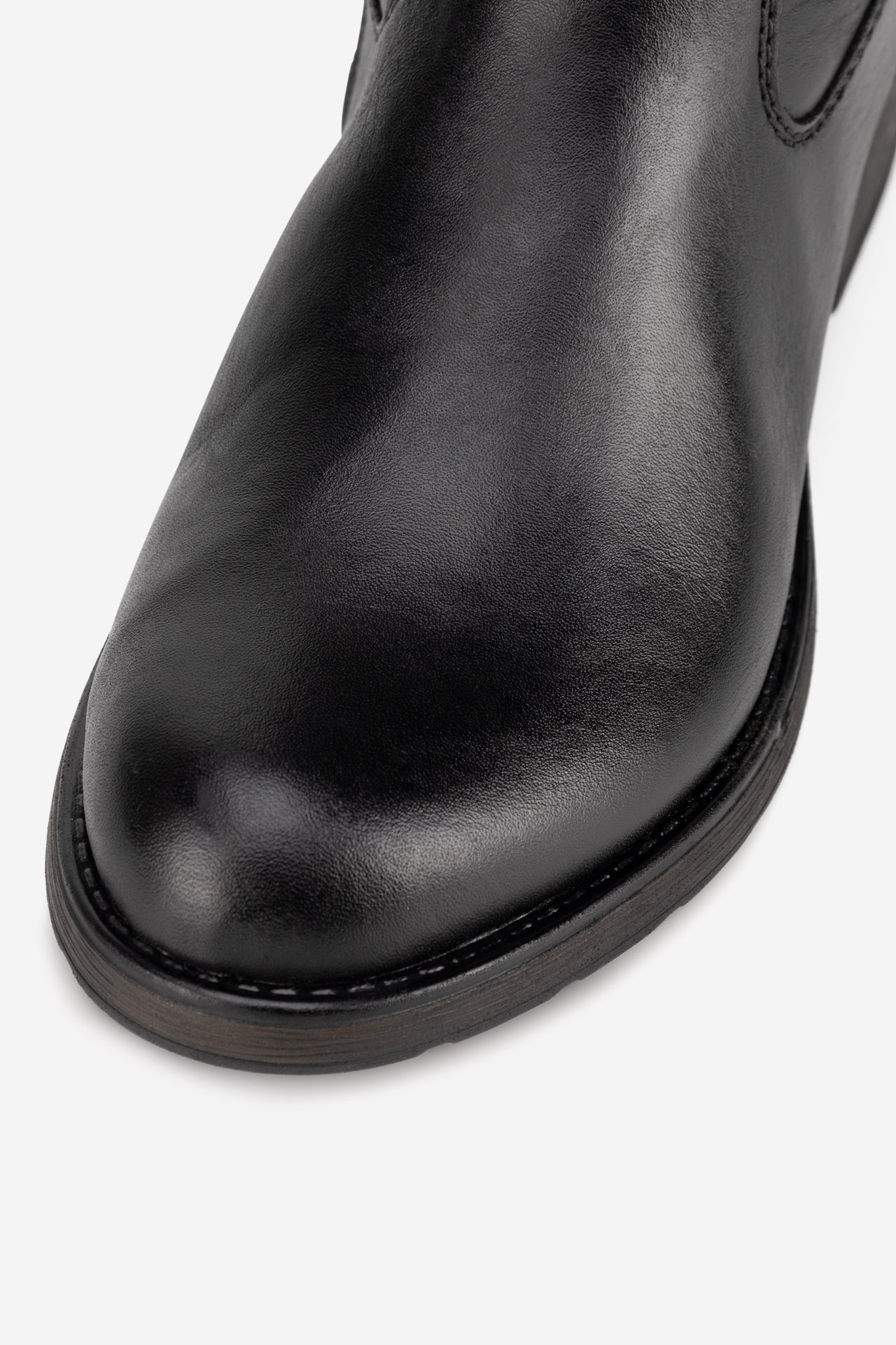 Čižmy vo vojenskom štýle Čierna