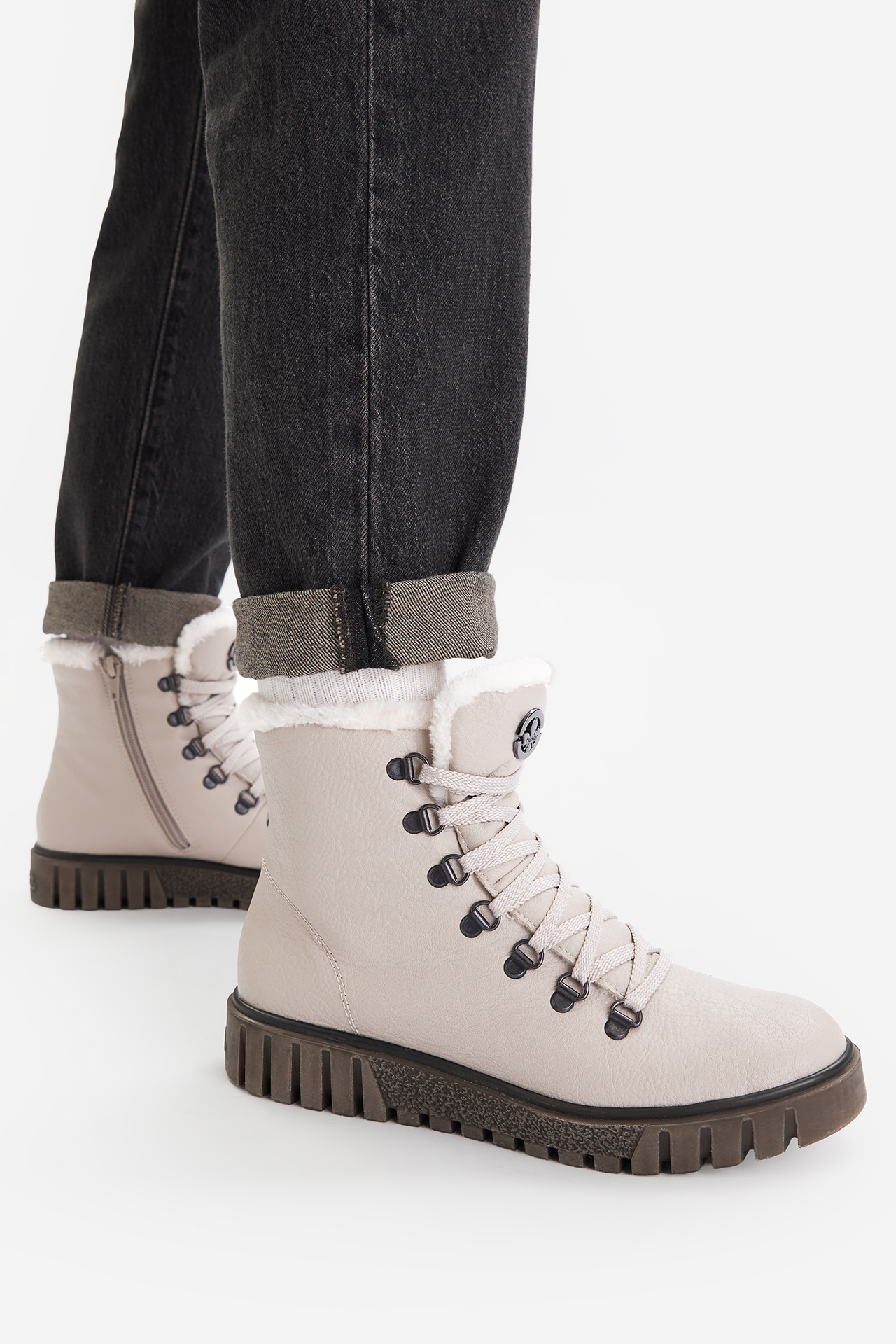 Kotníková obuv BÉŽOVÁ