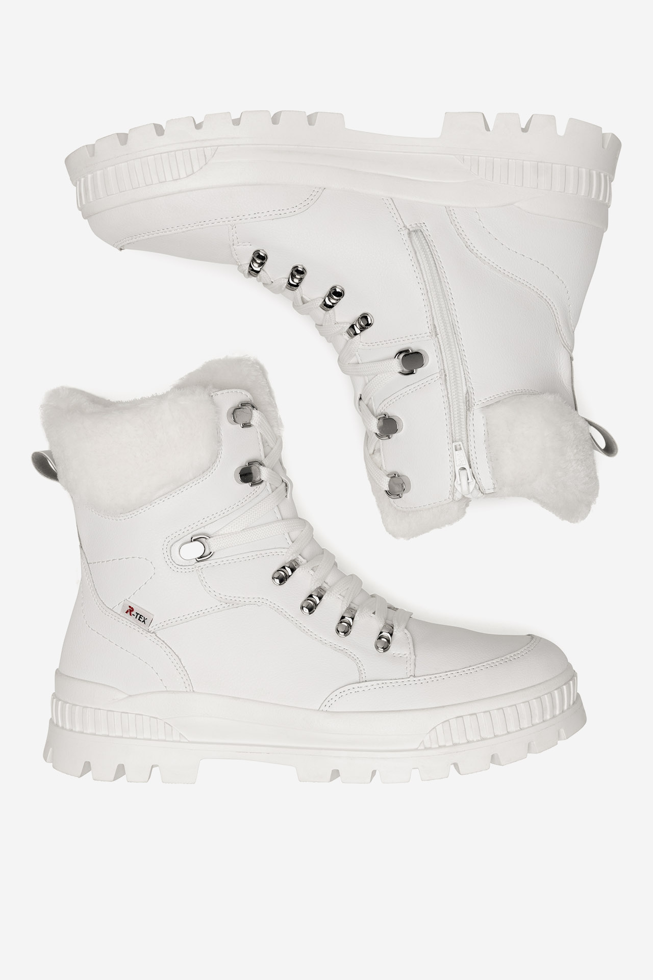 Kotníková obuv BÍLÁ