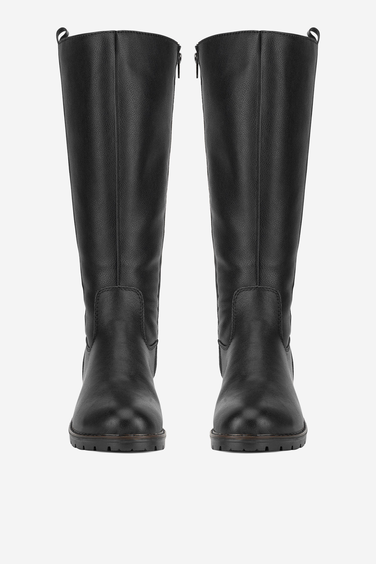 Čižmy vo vojenskom štýle Čierna