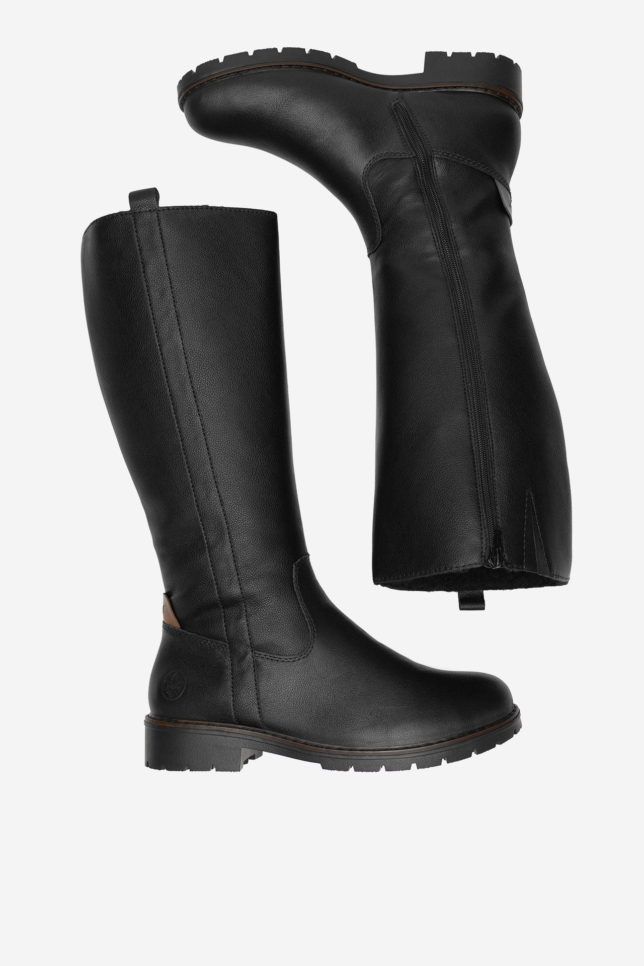 Čižmy vo vojenskom štýle Čierna