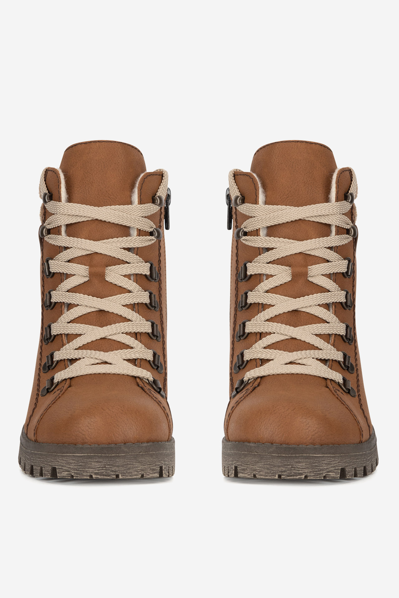 Šnurovacie topánky Hnedá