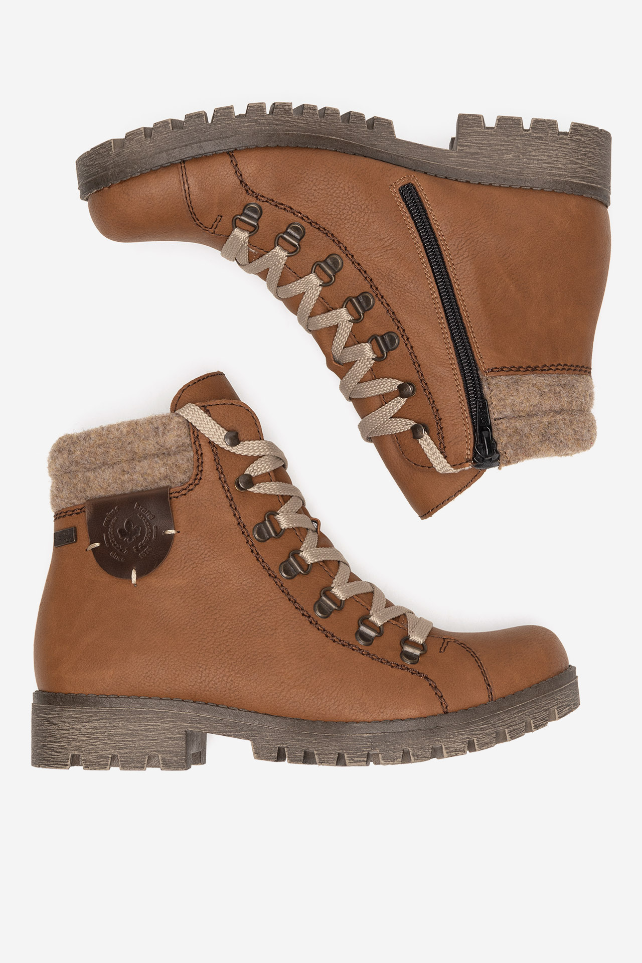 Šnurovacie topánky Hnedá