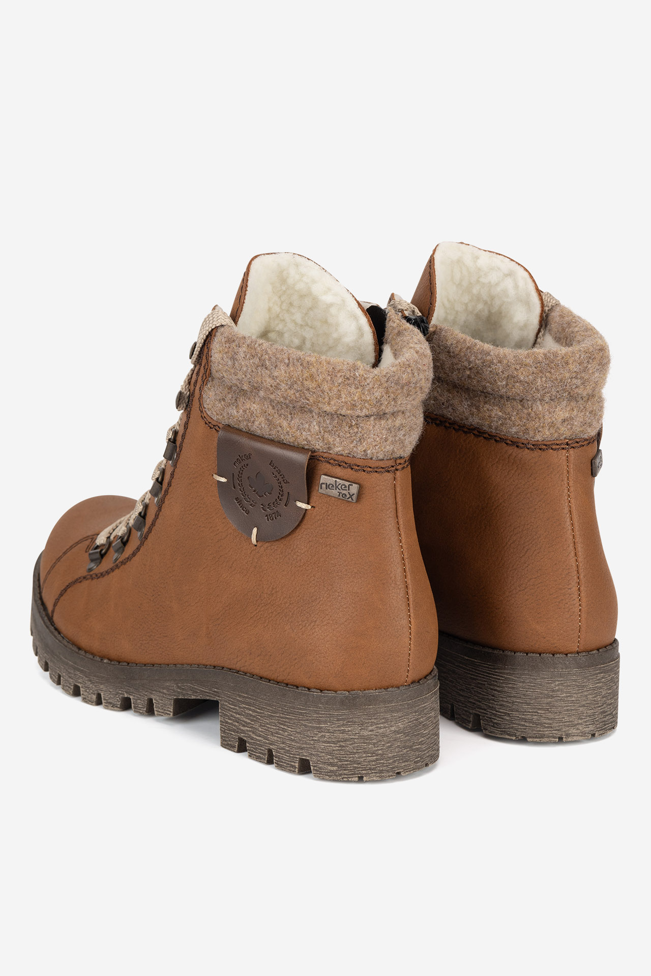 Šnurovacie topánky Hnedá