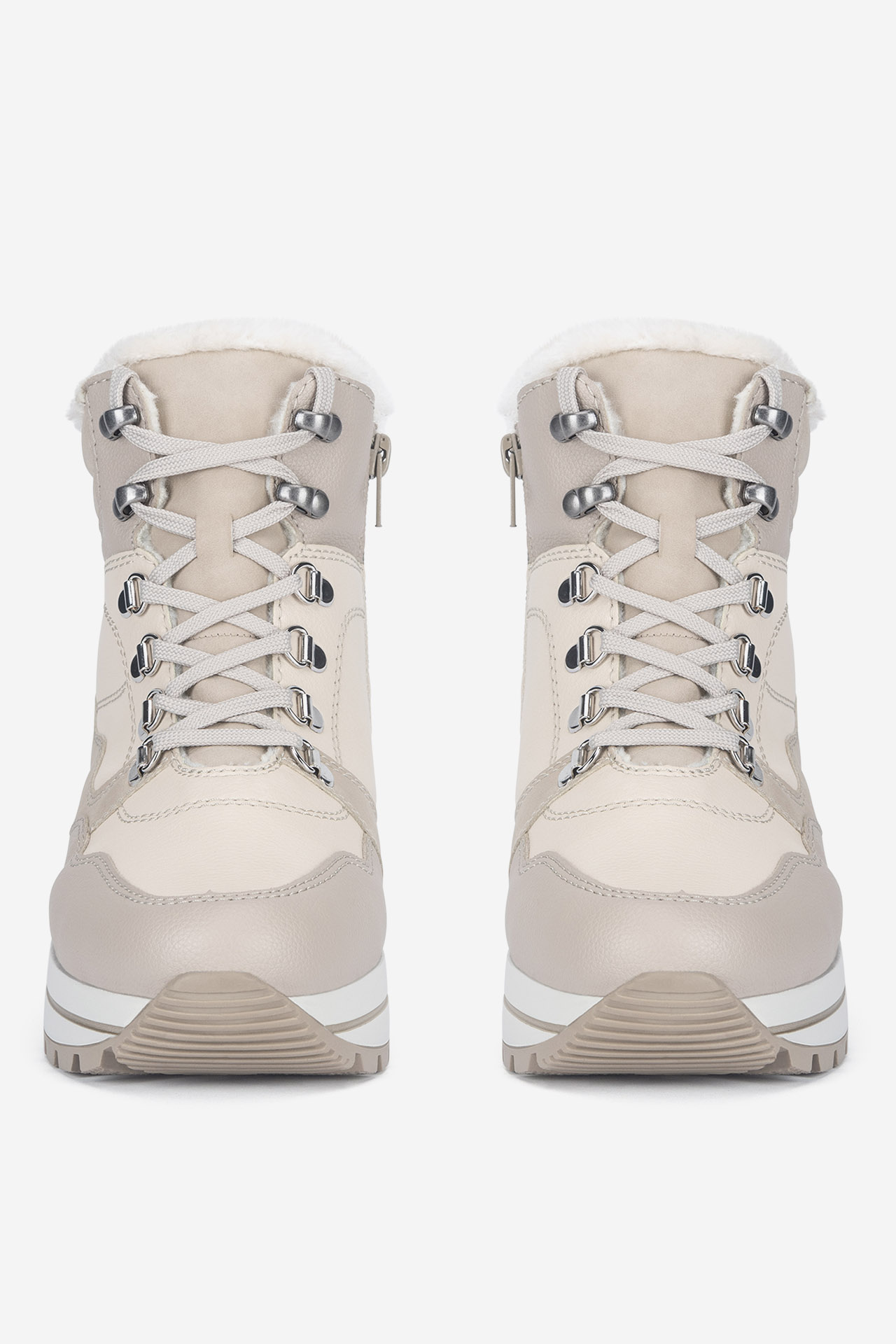 Šnurovacie topánky Béžová