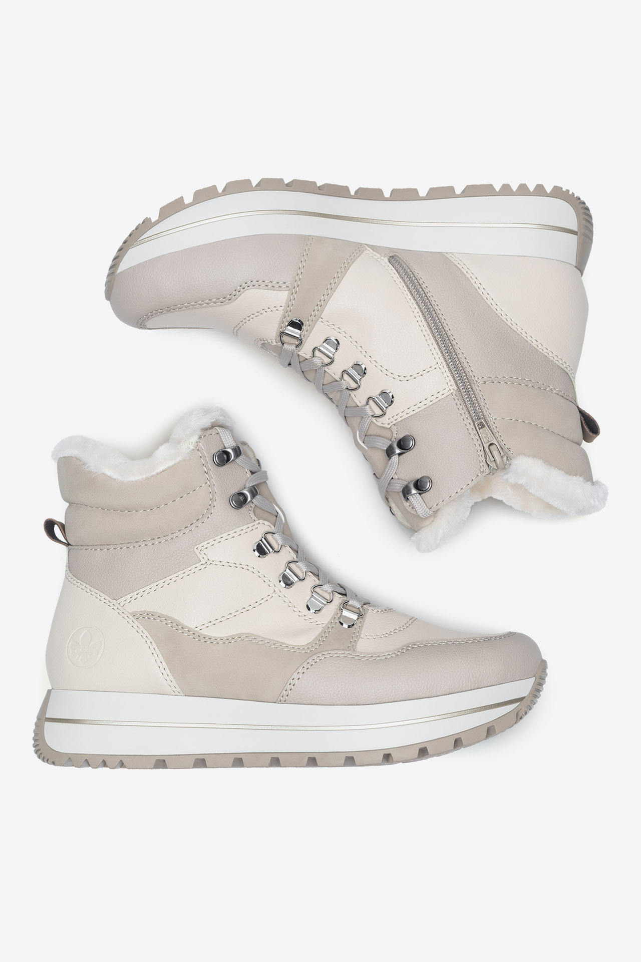 Šnurovacie topánky Béžová