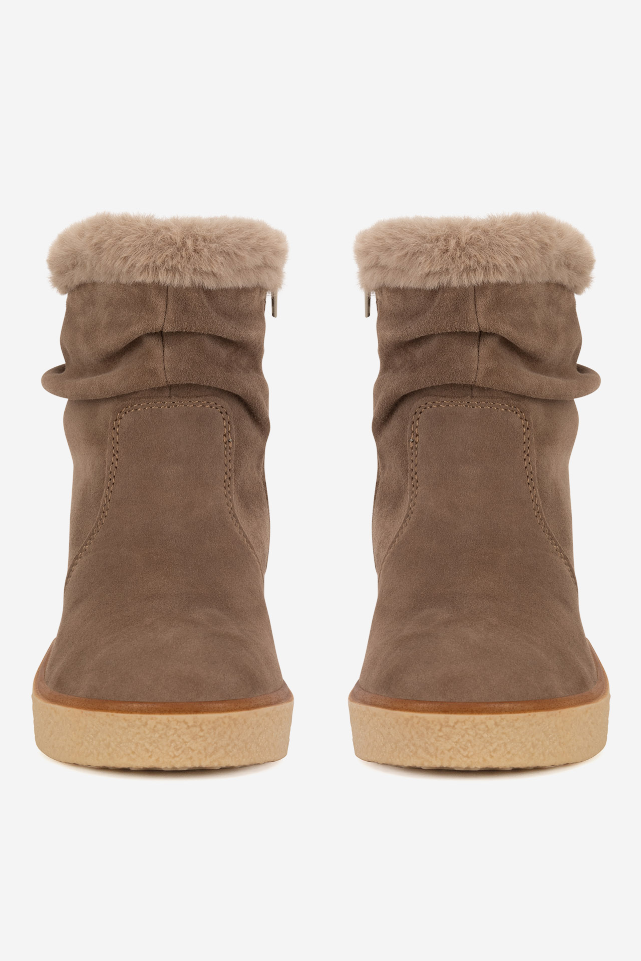 Kotníková obuv HNĚDÁ