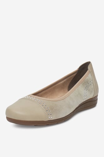 Baleríny Rieker L9353-62 Zlatá