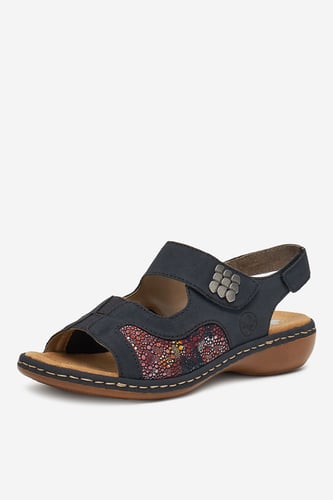 Sandali Rieker 65989-14 Mornarsko modra