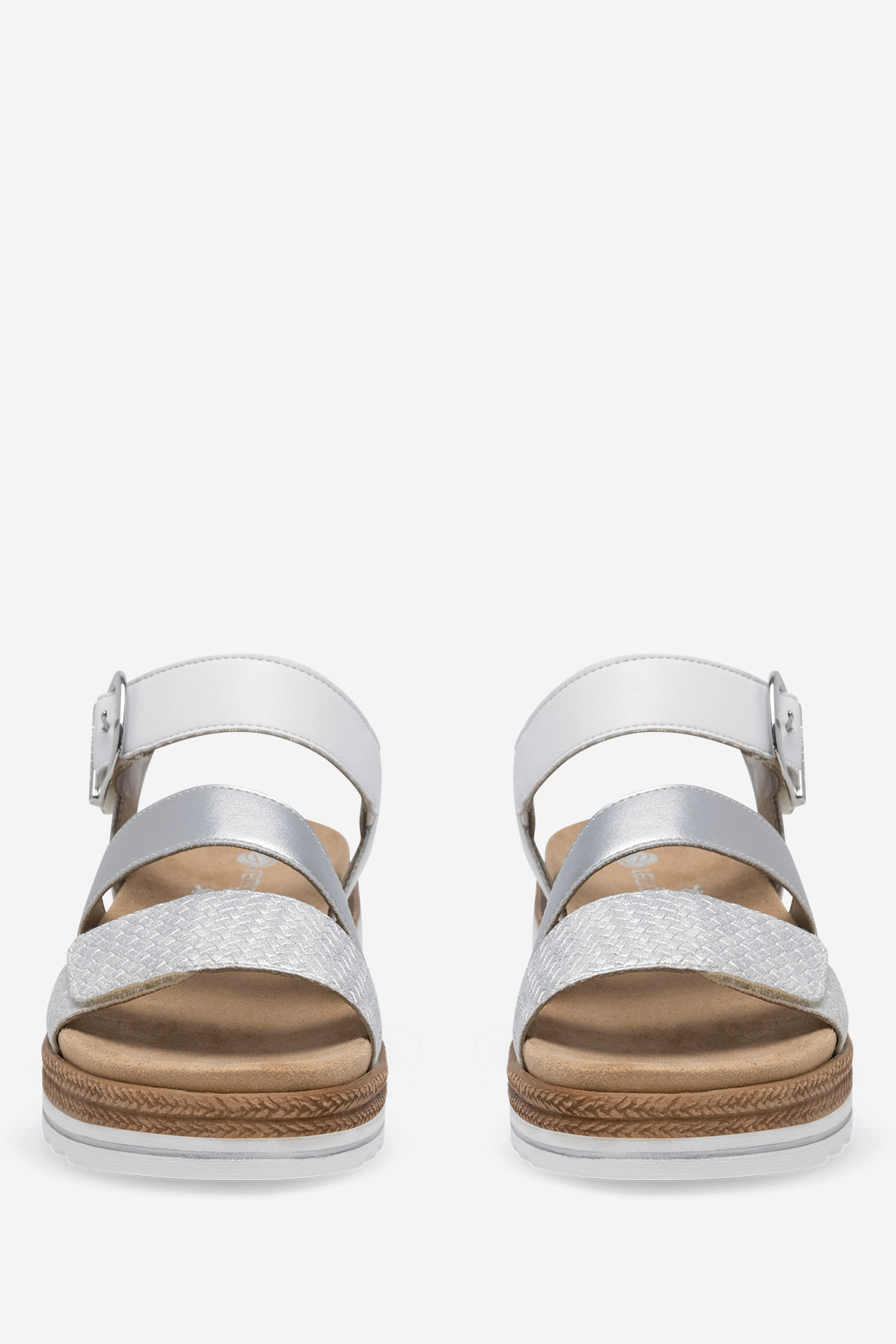 Sandále Strieborná