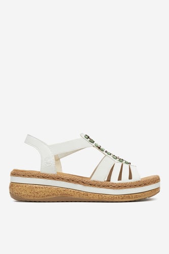 Sandali Rieker V0920-80 Bela