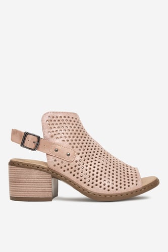 Sandali Rieker V0590-31 Živo roza