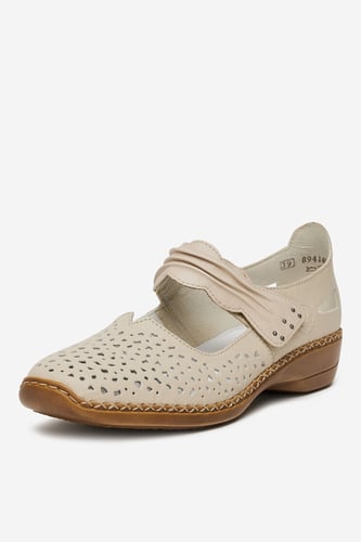 Baleríny Rieker 41399-60 Světle béžová