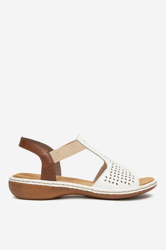 Sandali Rieker 65917-80 Bela