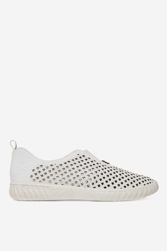 Polobotka Rieker N0965-80 Bílá