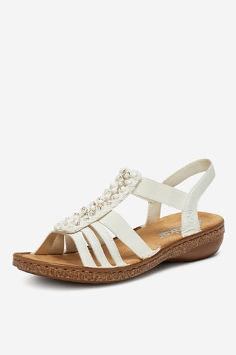 Sandali Rieker 62809-60 Bela