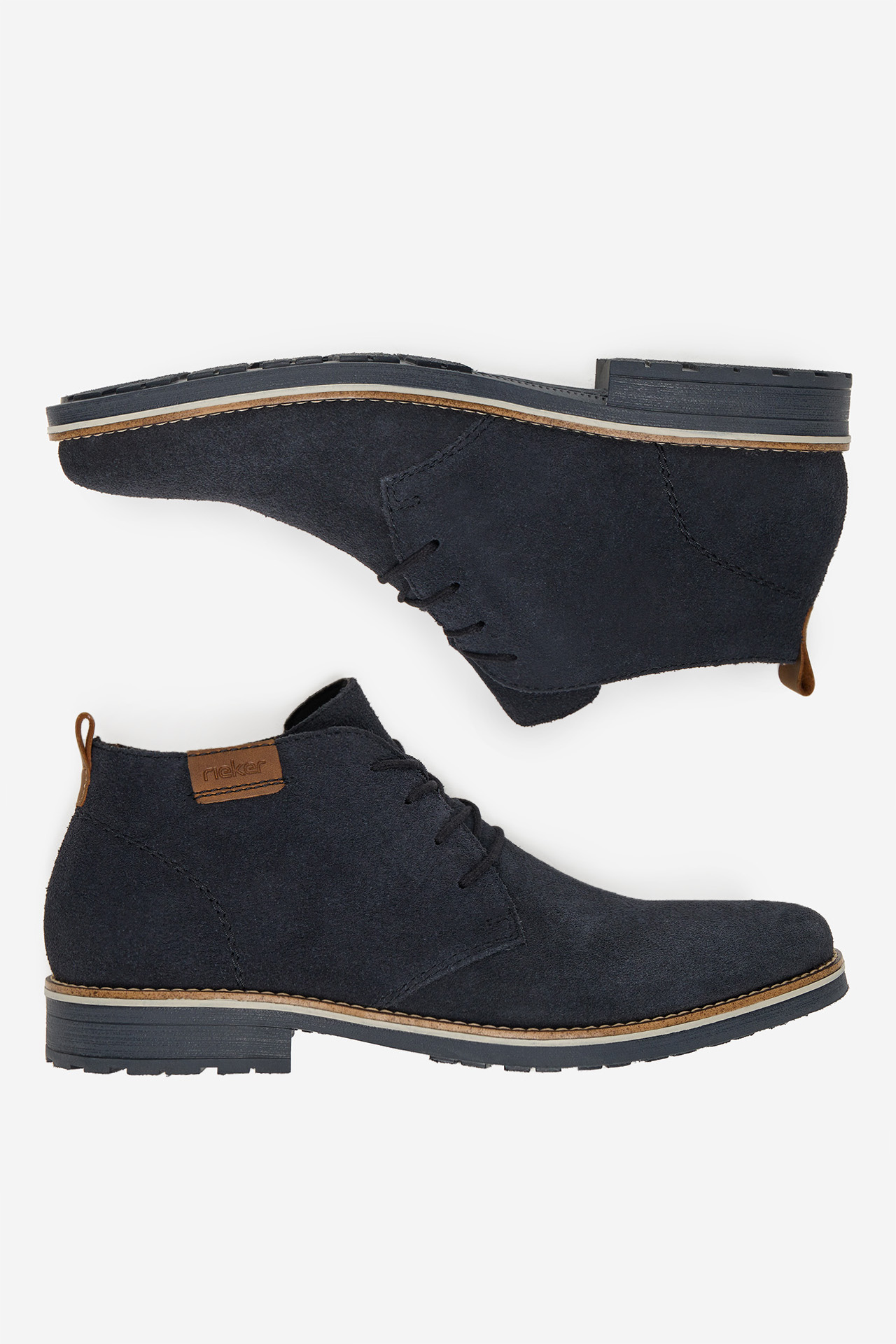 Šněrovací vyšší obuv BLANKYTNĚ MODRÁ