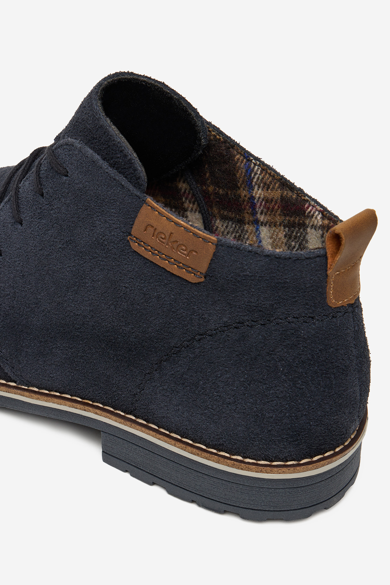 Šněrovací vyšší obuv BLANKYTNĚ MODRÁ