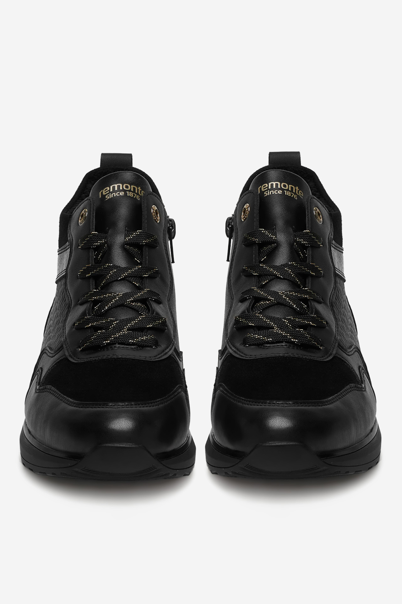 Šněrovací vyšší obuv ČERNÁ