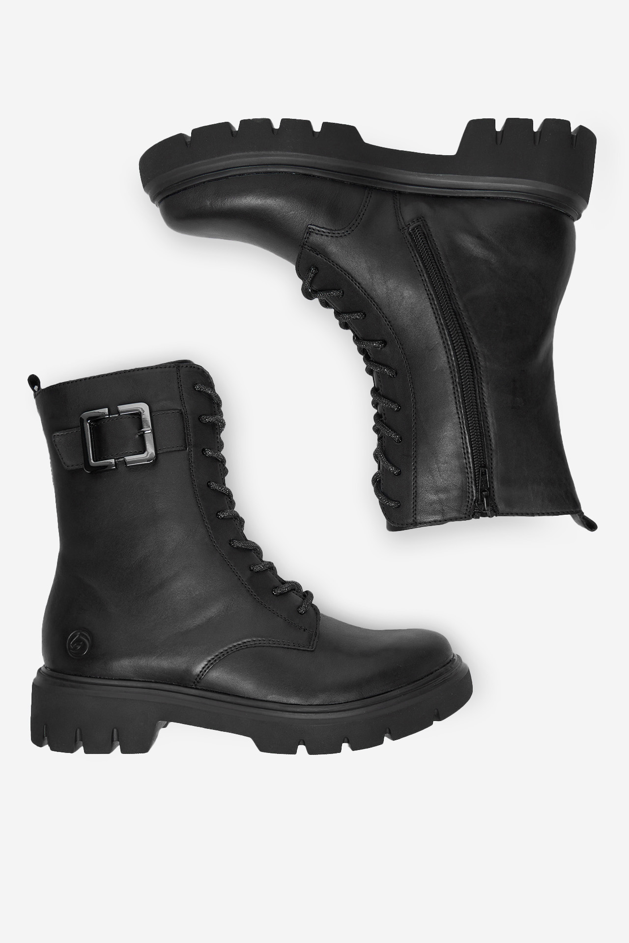 Gležnjače s vezicama Crno