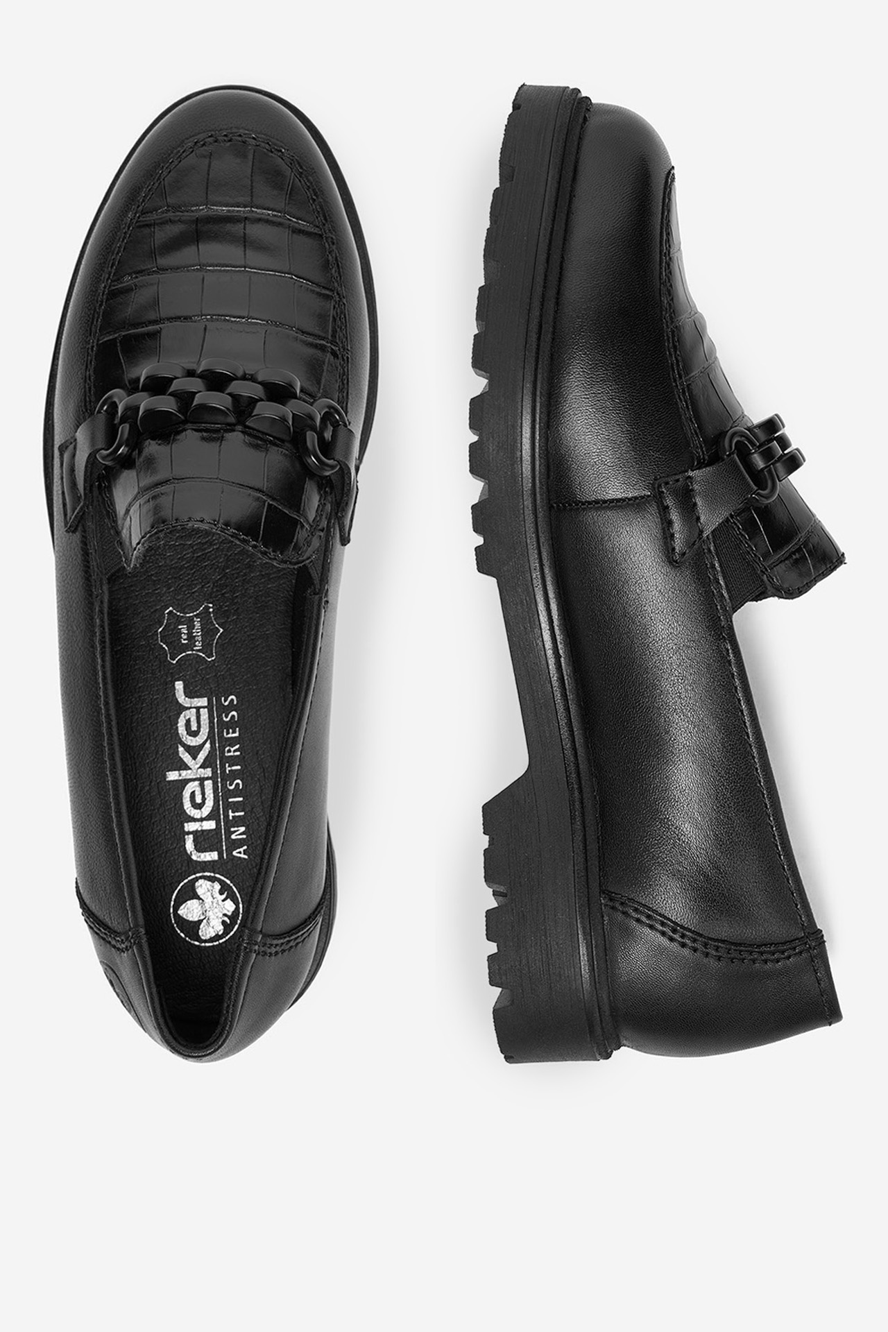 Loaferice Crno