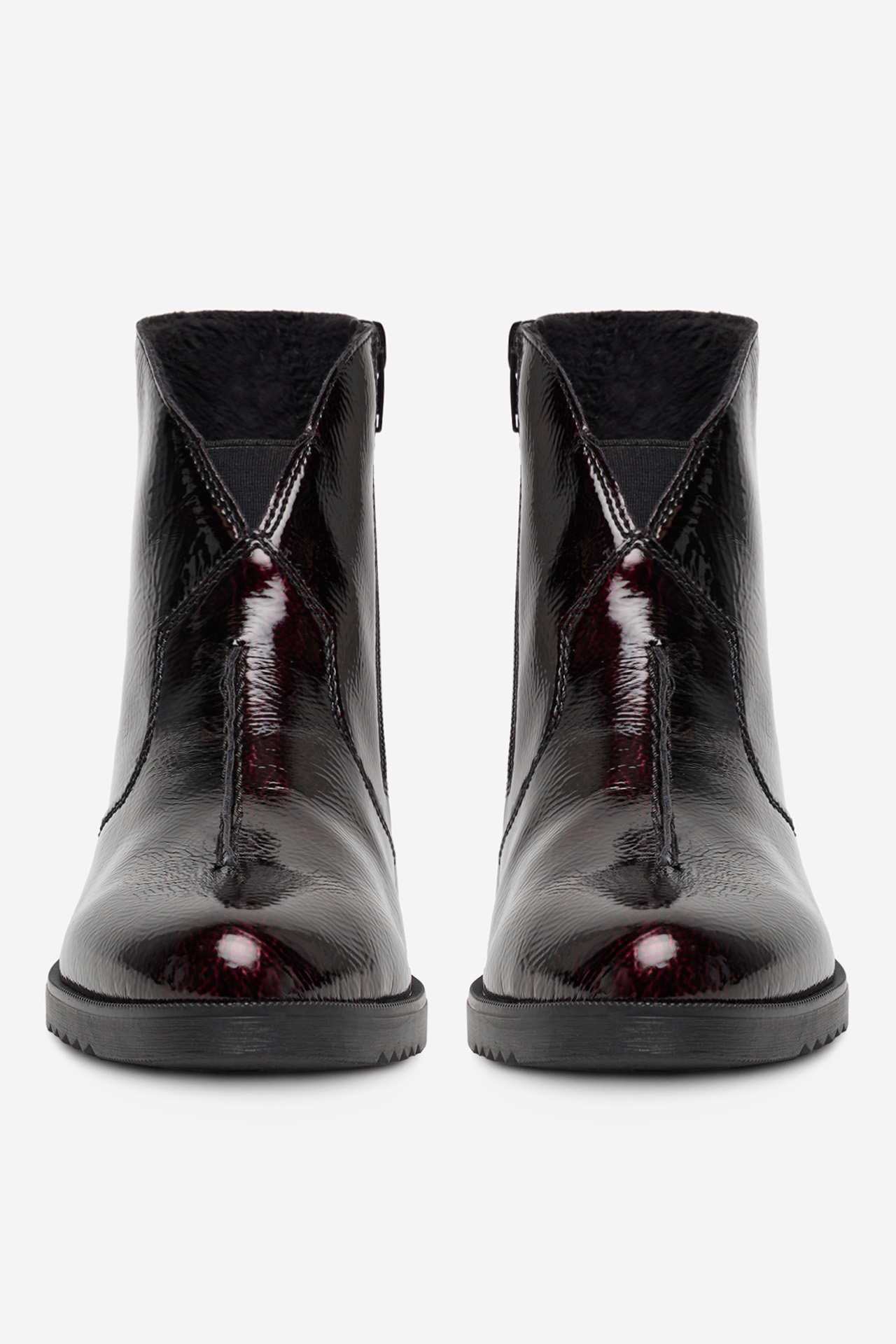 Škornji Bordo rdeča