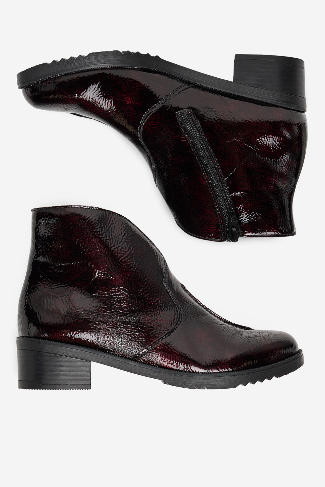 Škornji Bordo rdeča