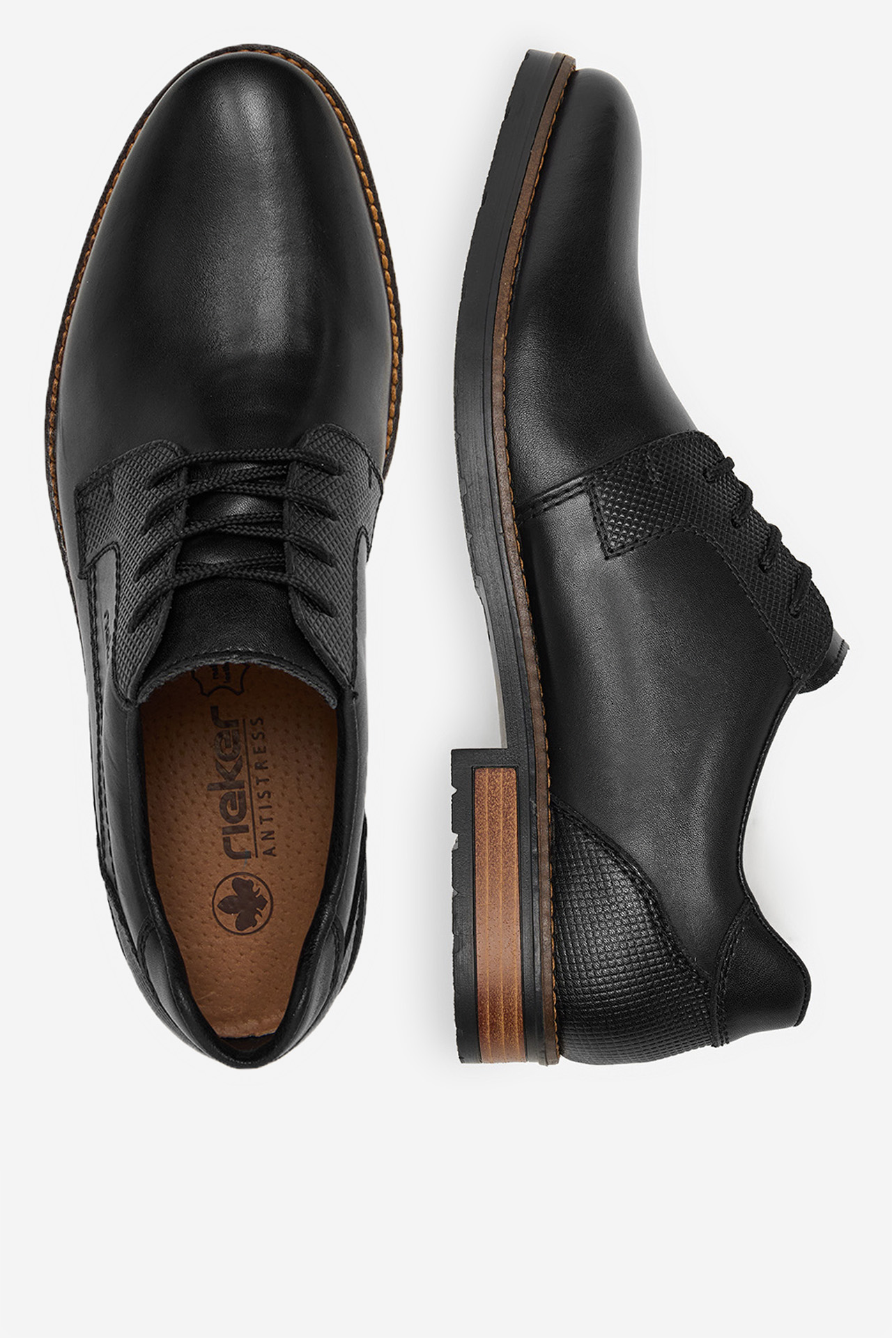 Šněrovací vyšší obuv ČERNÁ