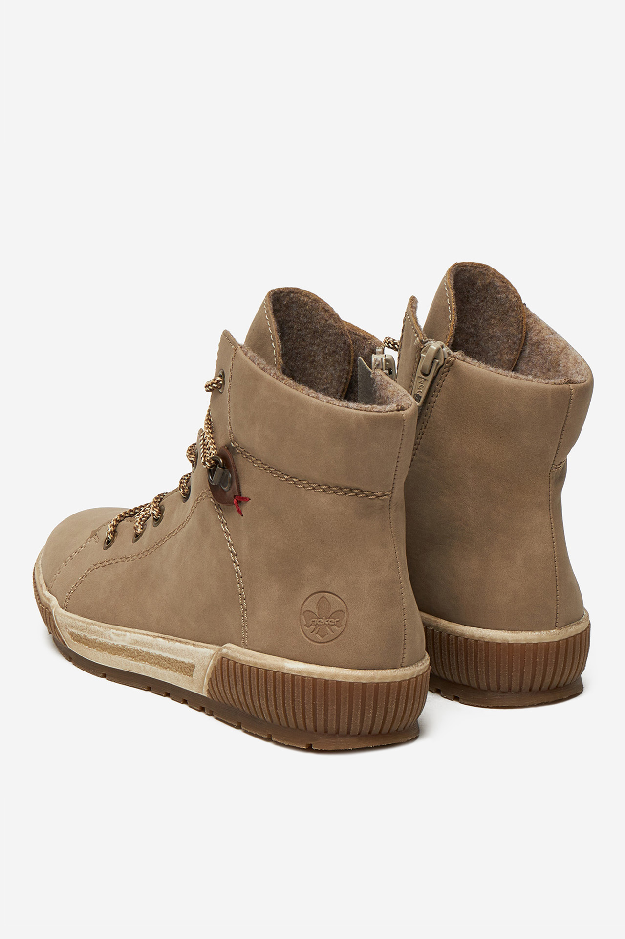 Šnurovacie topánky Béžová