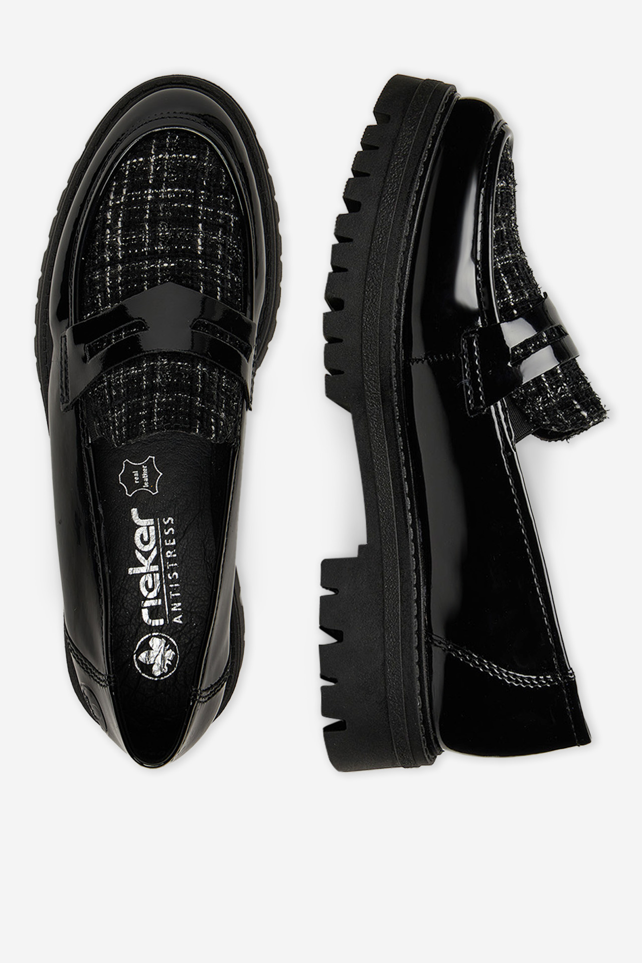 Loaferice Crno